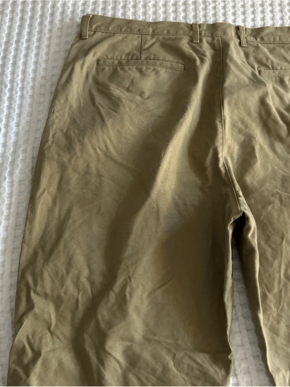 J.CREW Men's Khaki Beige 100% Cotton Oarsman Casual Pants 36x32 Classic Fit